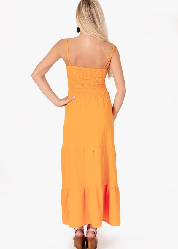 Adley' Open Front Maxi Dress