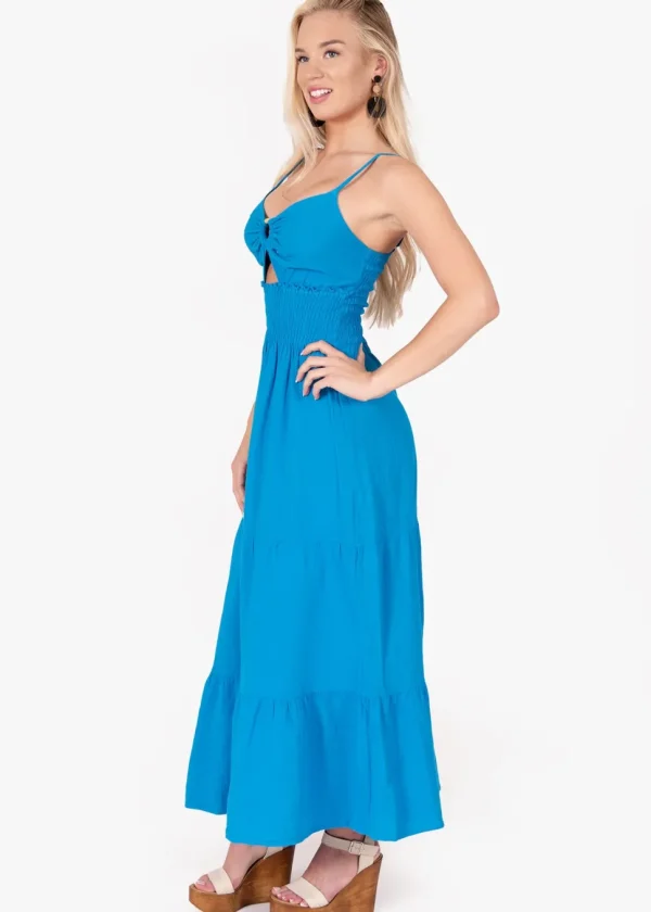 Adley' Open Front Maxi Dress