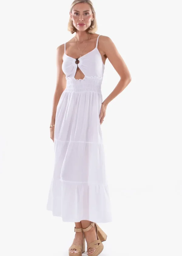 Adley' Open Front Maxi Dress