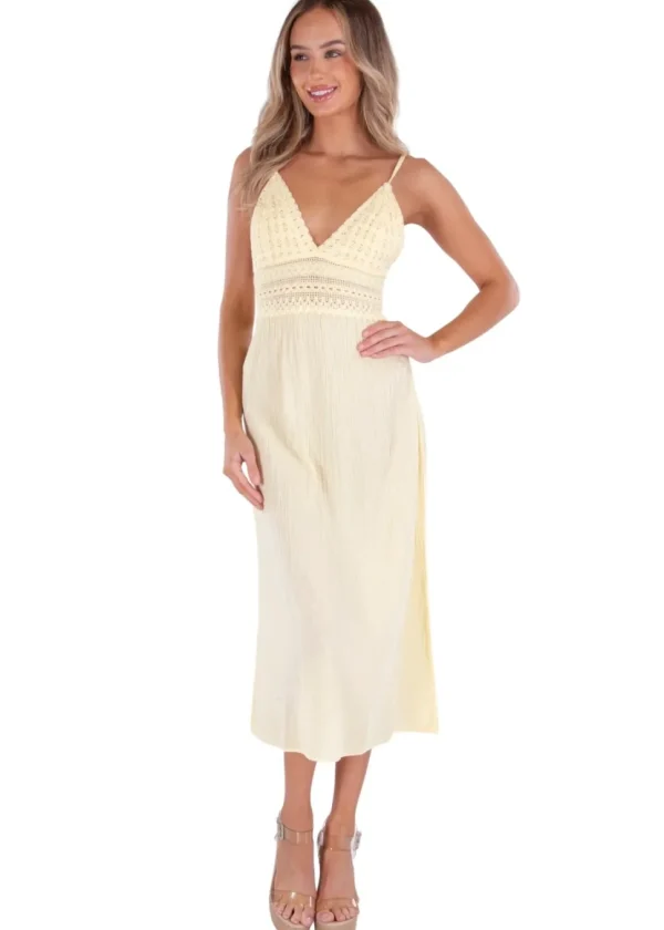Aisha' Tie-Back Maxi Dress