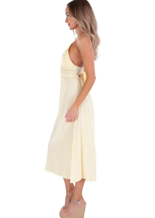 Aisha' Tie-Back Maxi Dress