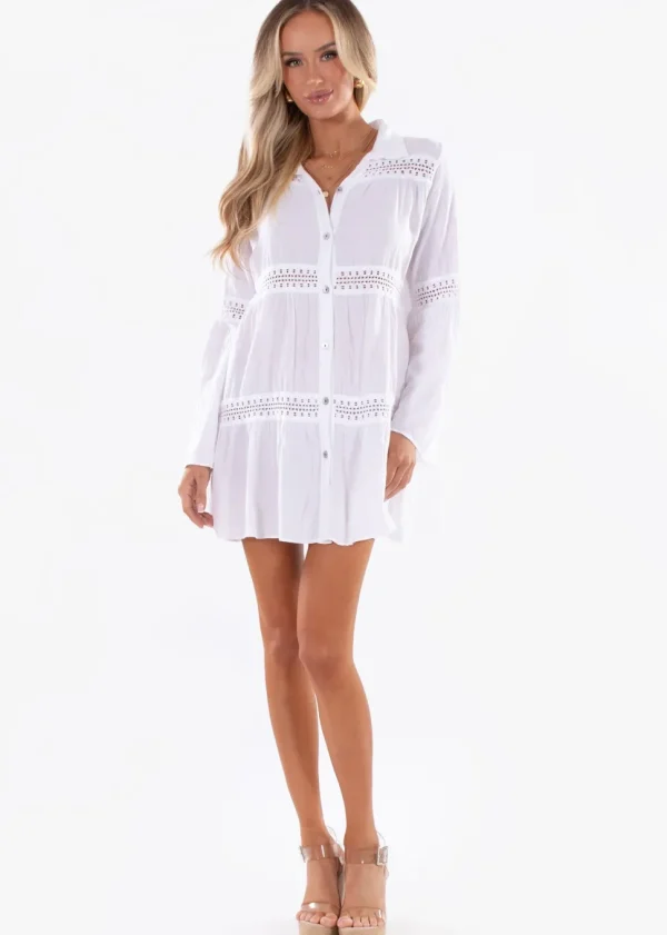 Alma' Long Sleeve Mini Dress