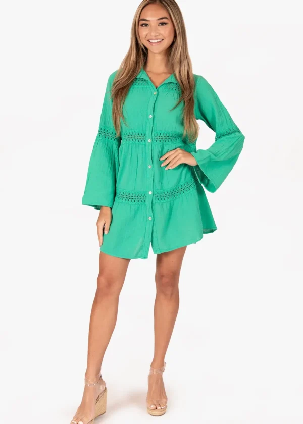 Alma' Long Sleeve Mini Dress