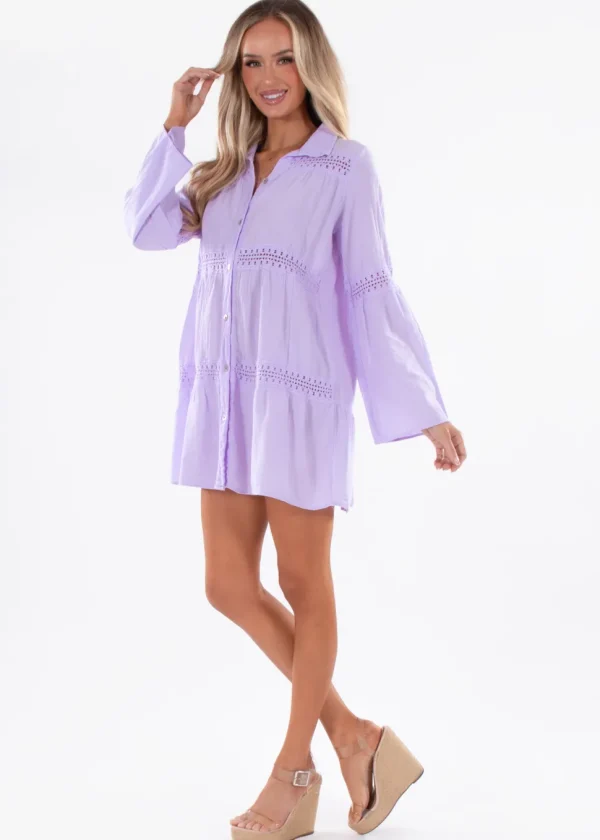 Alma' Long Sleeve Mini Dress