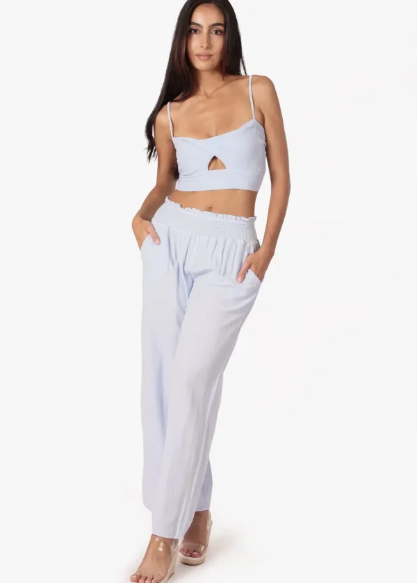 Amber' Cut Front Crop Top
