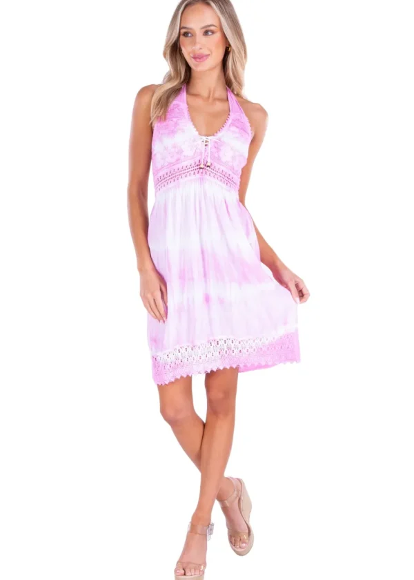 Angelique' Halter Mini Sundress