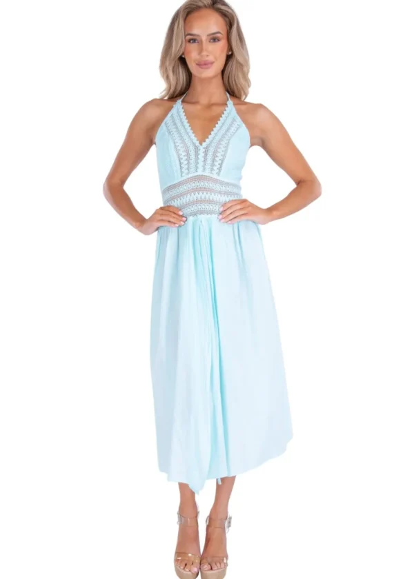 Arabella' Panel High Split Maxi Dress