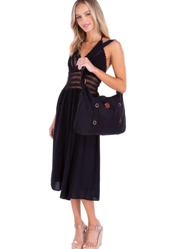 Arabella' Panel High Split Maxi Dress
