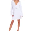 Ariana' Bell Sleeves Mini Dress White