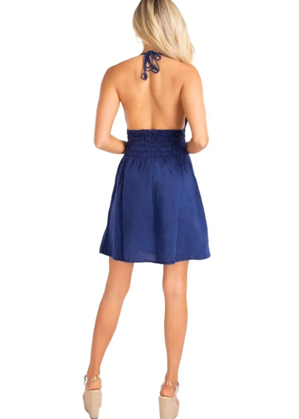 Athena' Crochet Bust Mini Dress