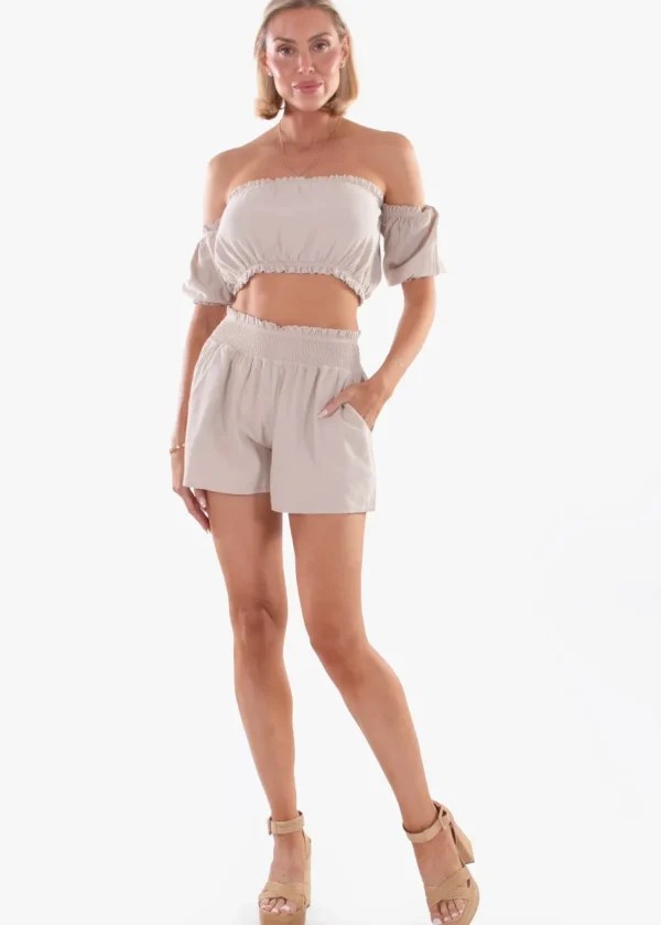Ayla' Puffed Sleeve Top