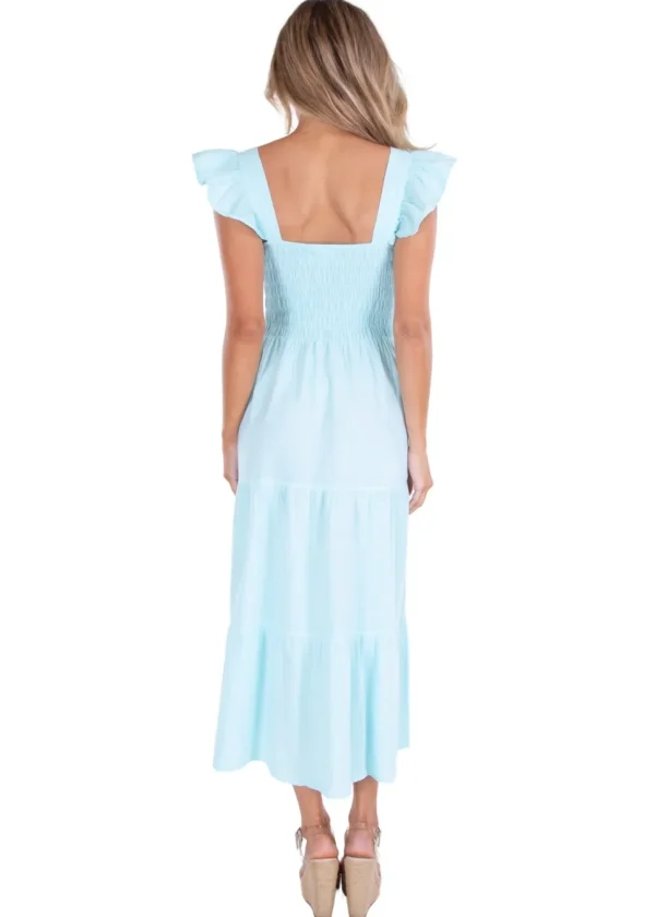 Christina' Ruffle Sleeve Dress