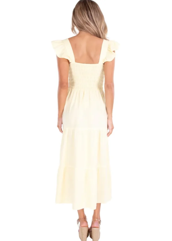 Christina' Ruffle Sleeve Dress