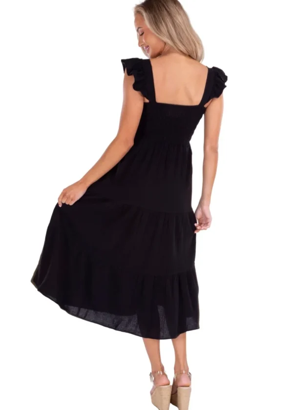 Christina' Ruffle Sleeve Dress