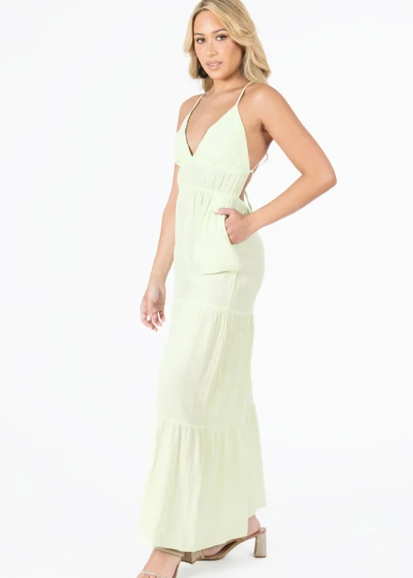 Clare' Backless Halter Jumpsuit