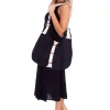 Claudia' Cotton Bag Black