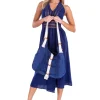 Claudia' Cotton Bag Navy