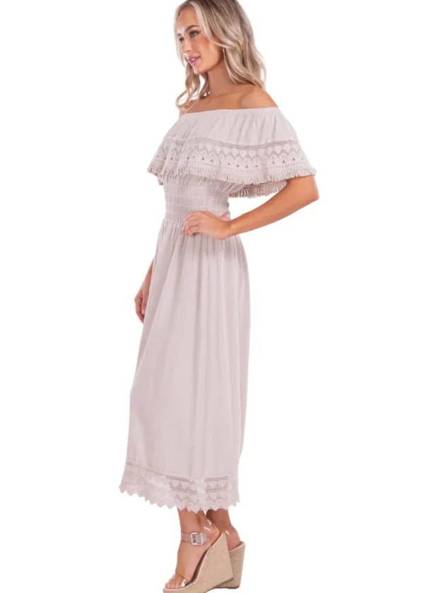 Constance' Off Shoulder Maxi Dress