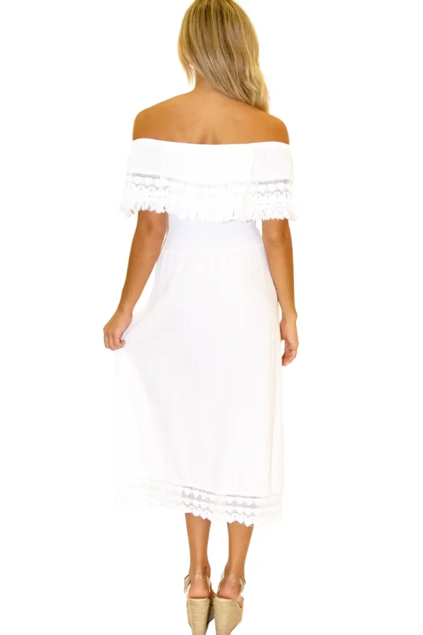 Constance' Off Shoulder Maxi Dress