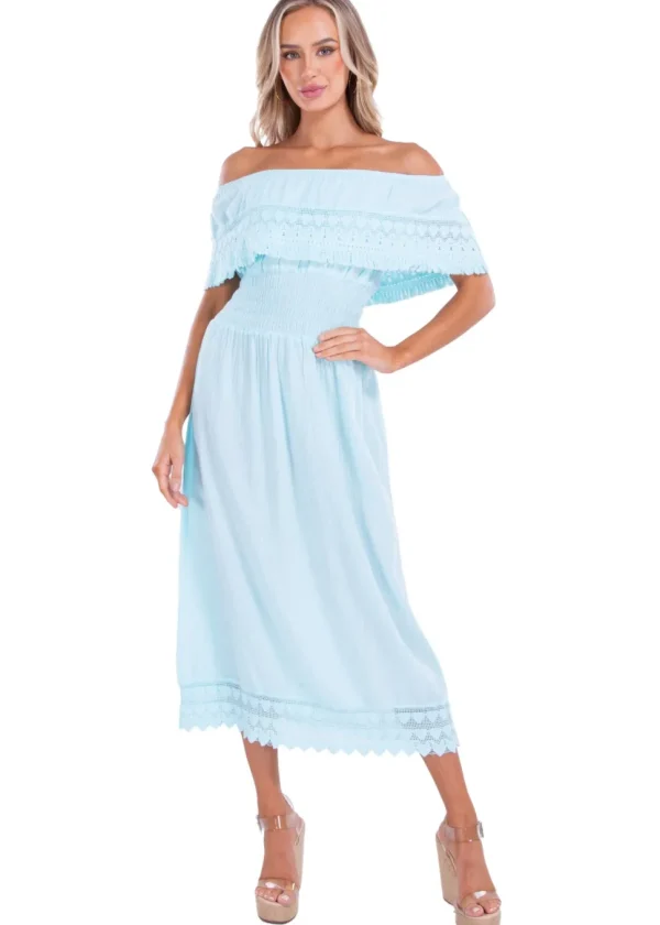 Constance' Off Shoulder Maxi Dress