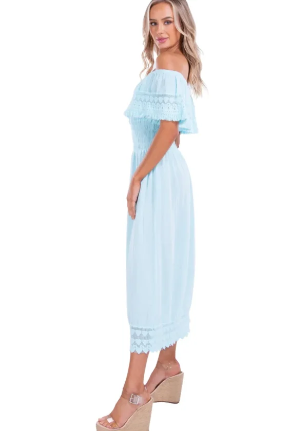 Constance' Off Shoulder Maxi Dress