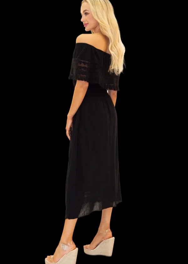 Constance' Off Shoulder Maxi Dress