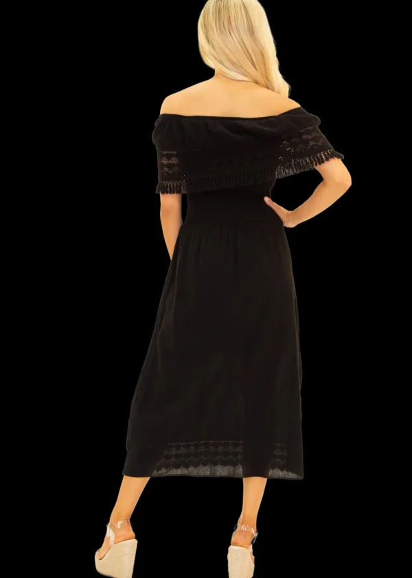 Constance' Off Shoulder Maxi Dress