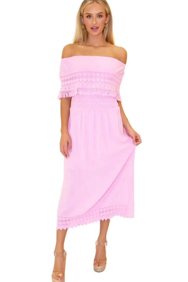 Constance' Off Shoulder Maxi Dress