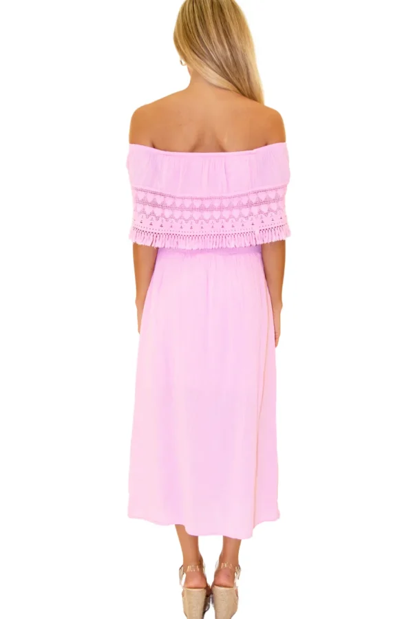 Constance' Off Shoulder Maxi Dress