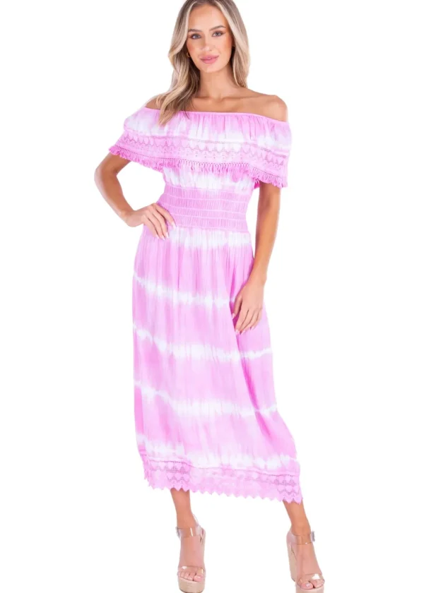 Constance' Off Shoulder Maxi Dress