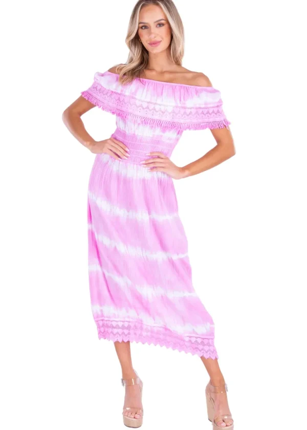 Constance' Off Shoulder Maxi Dress