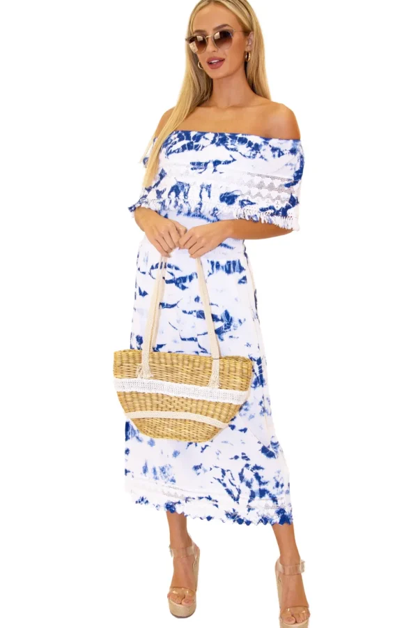 Constance' Off Shoulder Maxi Dress