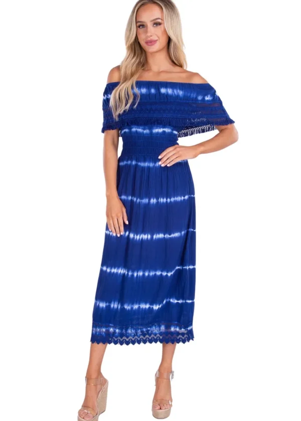 Constance' Off Shoulder Maxi Dress