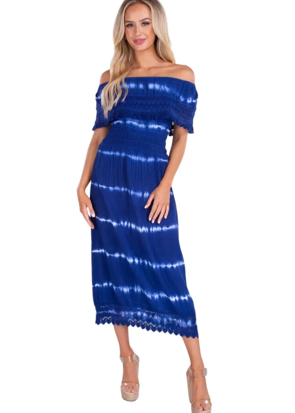 Constance' Off Shoulder Maxi Dress