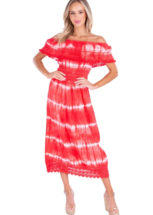 Constance' Off Shoulder Maxi Dress