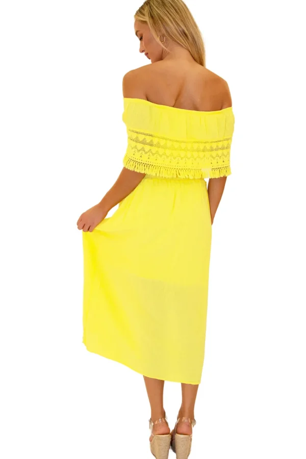 Constance' Off Shoulder Maxi Dress
