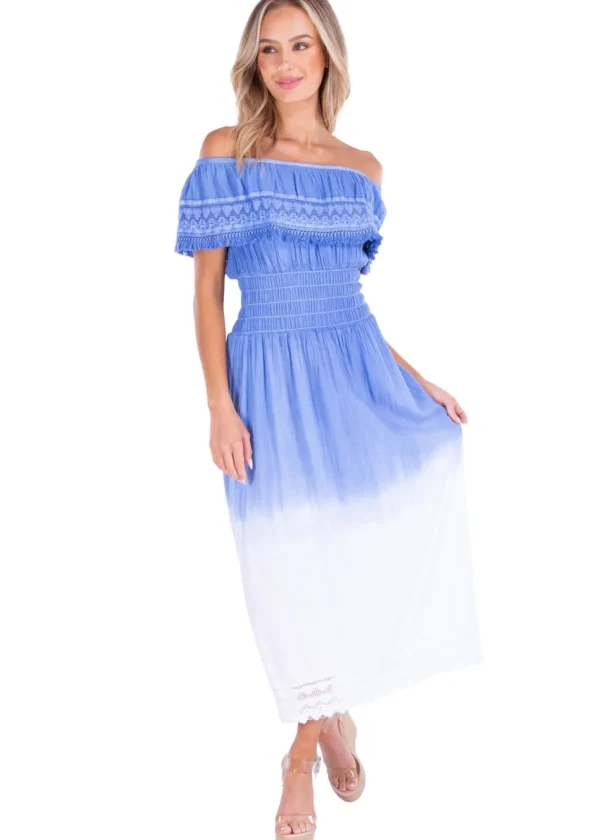 Constance' Off Shoulder Maxi Dress