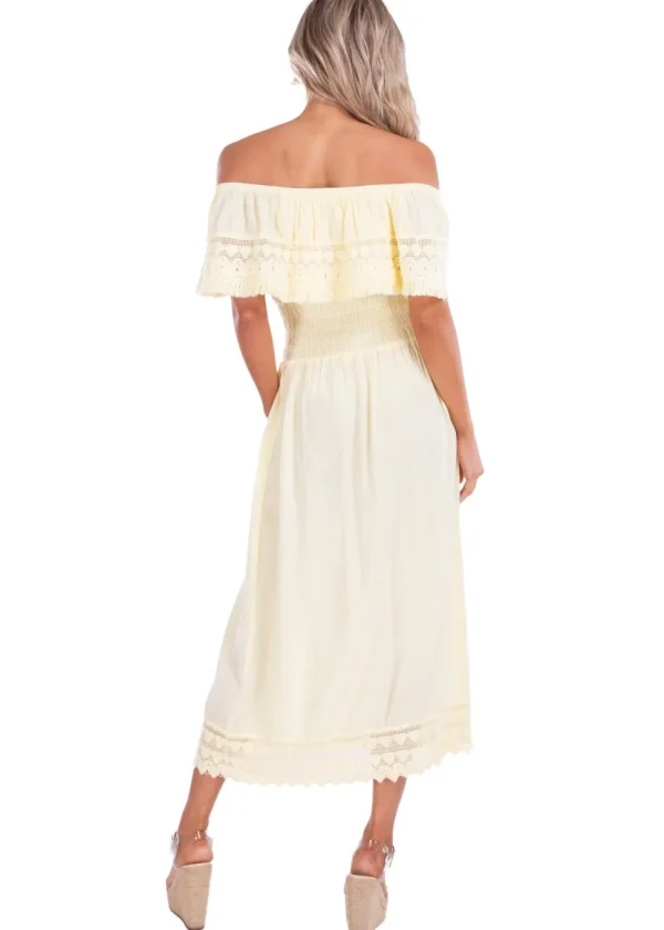 Constance' Off Shoulder Maxi Dress
