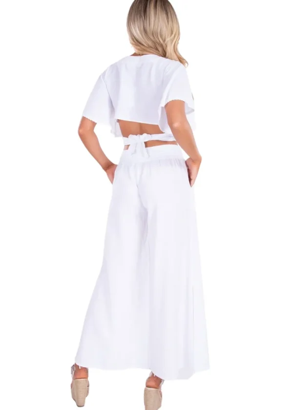 Courtney' Wrap Tie Crop Top