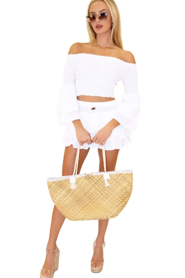 Dahlia' Ruffle Mini Skirt