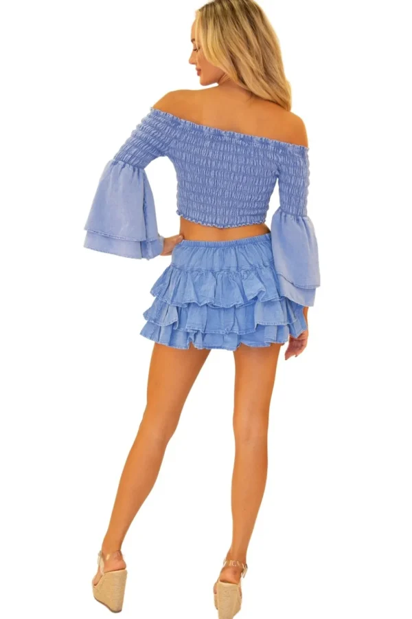 Dahlia' Ruffle Mini Skirt