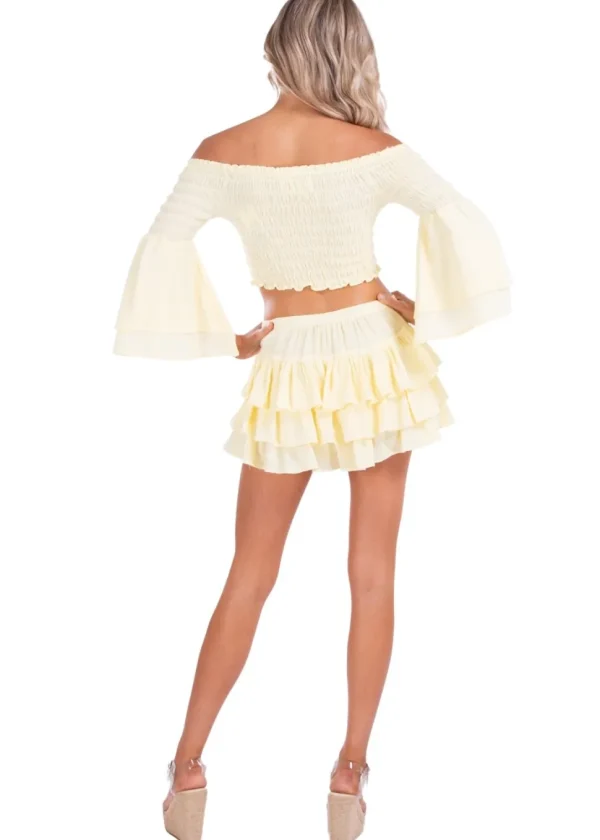 Dahlia' Ruffle Mini Skirt