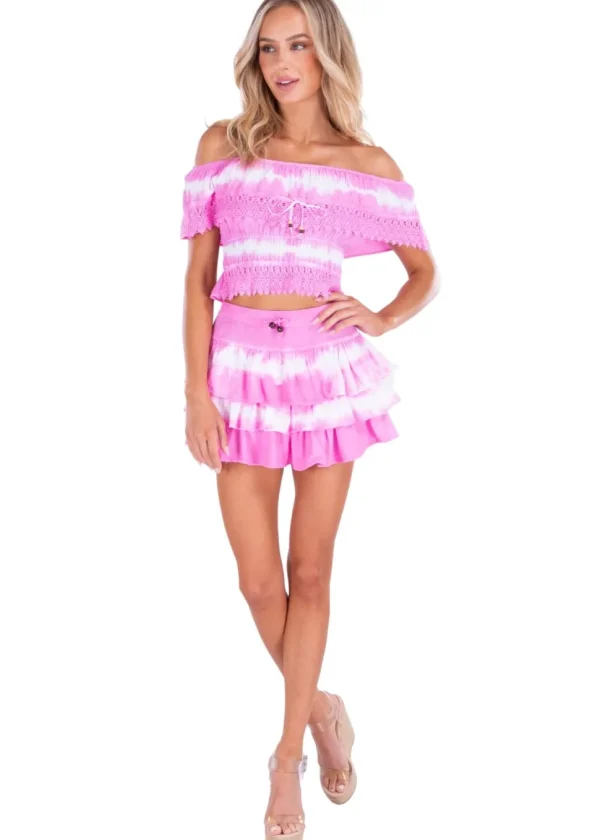 Dahlia' Ruffle Mini Skirt