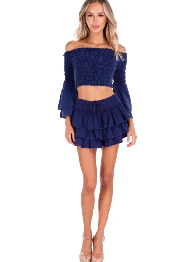 Dahlia' Ruffle Mini Skirt