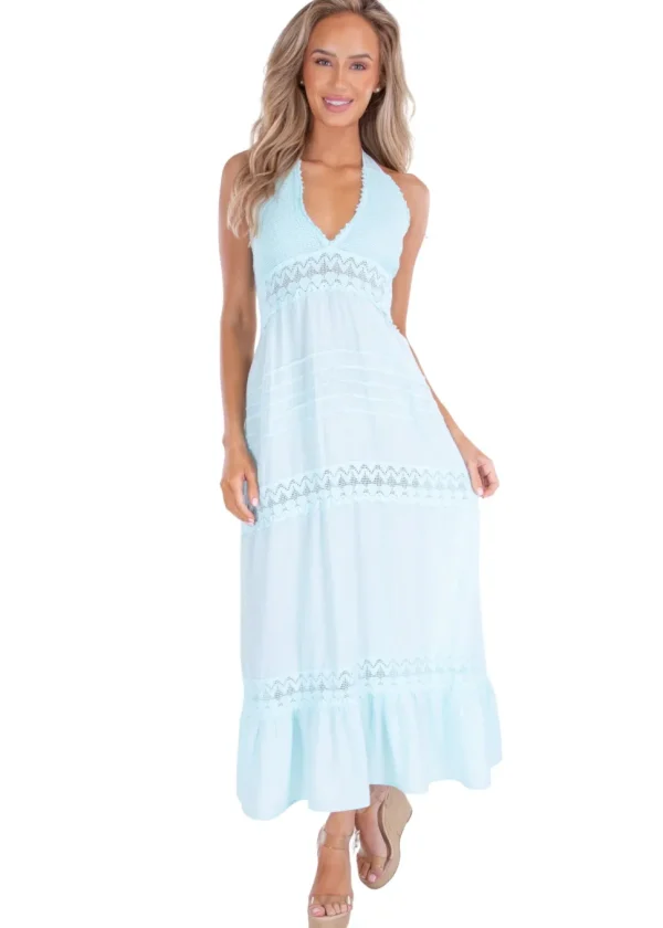 Daphne' Halter Maxi Dress