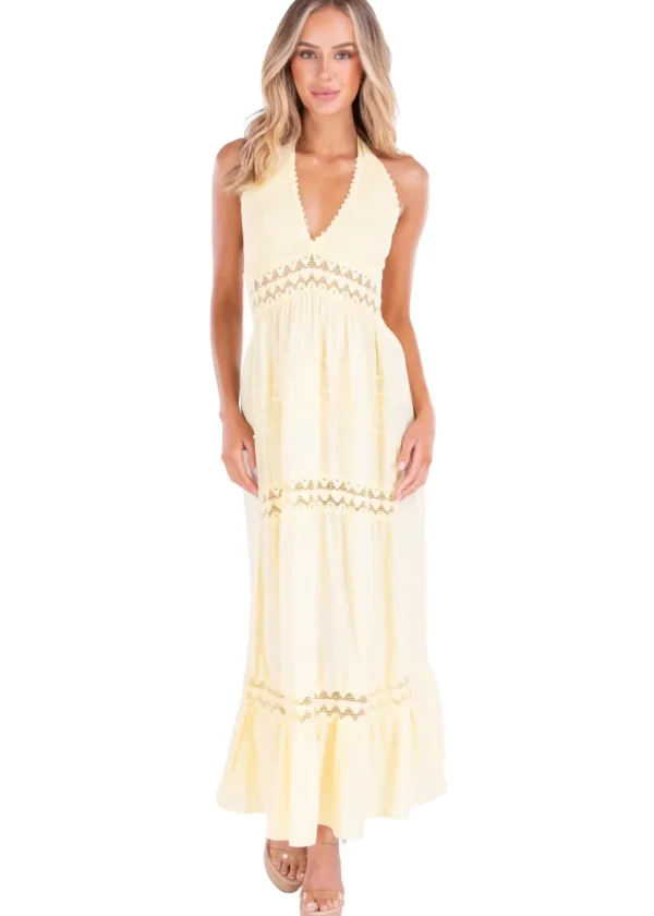 Daphne' Halter Maxi Dress
