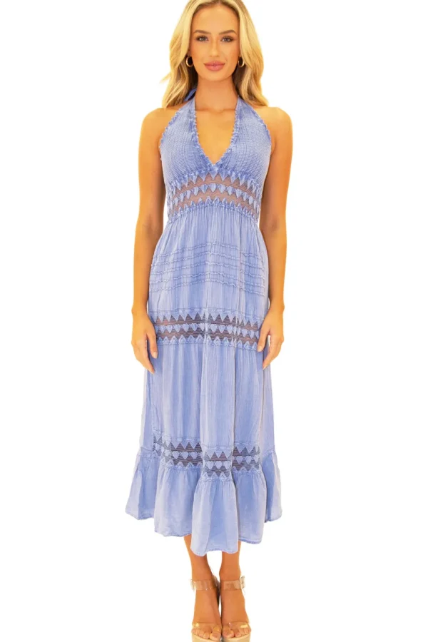 Daphne' Halter Maxi Dress