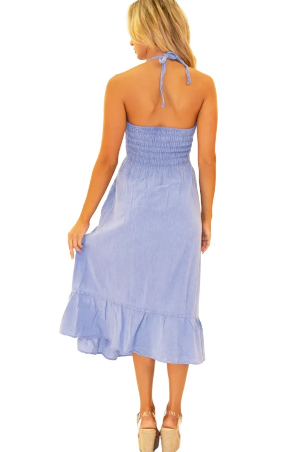 Daphne' Halter Maxi Dress