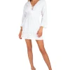 Dulce' Long Sleeve Mini Dress White