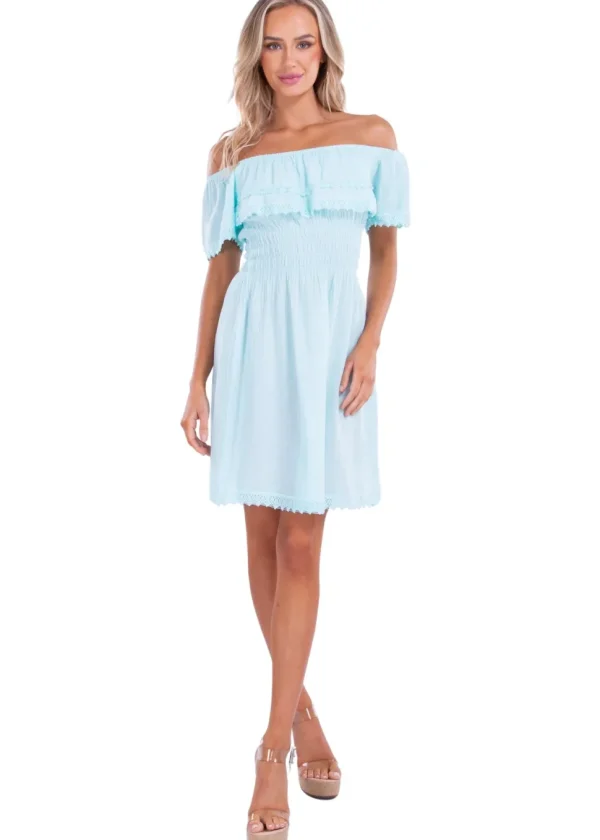Ella' Off Shoulder Mini Sundress
